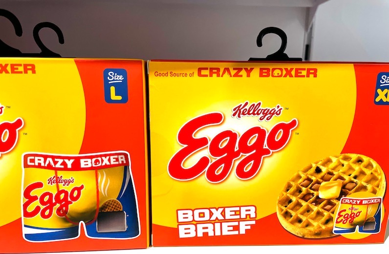 Eggoワッフル柄ののトランクス