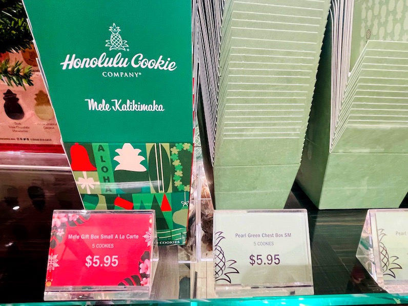 ホノルルクッキーカンパニークリスマス限定のパッケージ