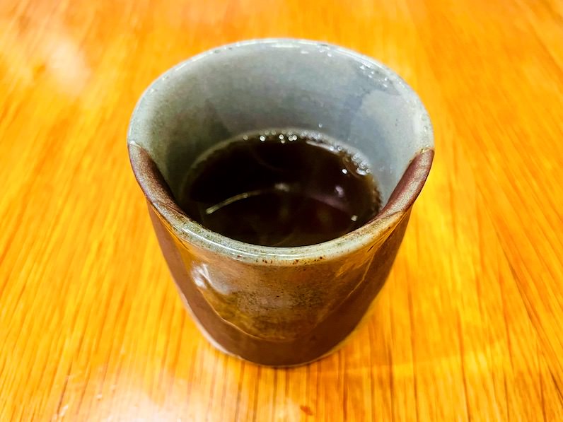 ハワイの「とんかつ玉藤」のお茶